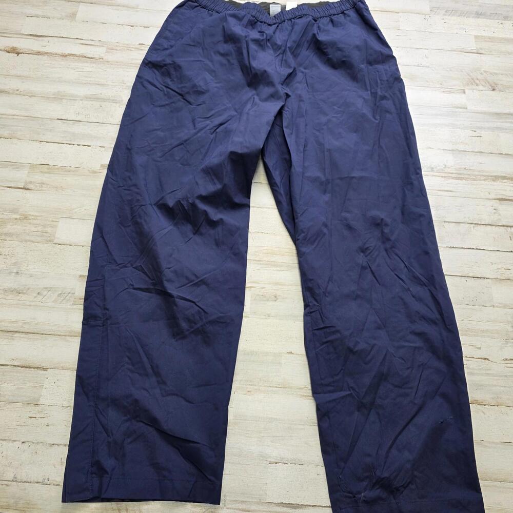 Slazenger Mens Size L Golf Rain Water Resistance Pull On Pants Blue (minor flaw)